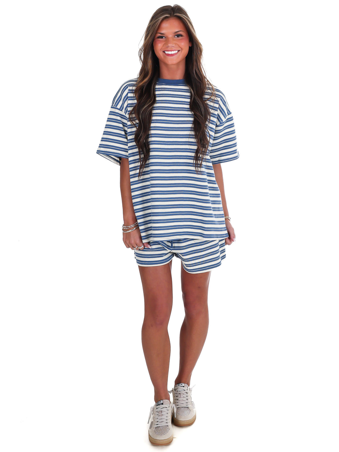 Weekend Escape Stripe Oversized Top
