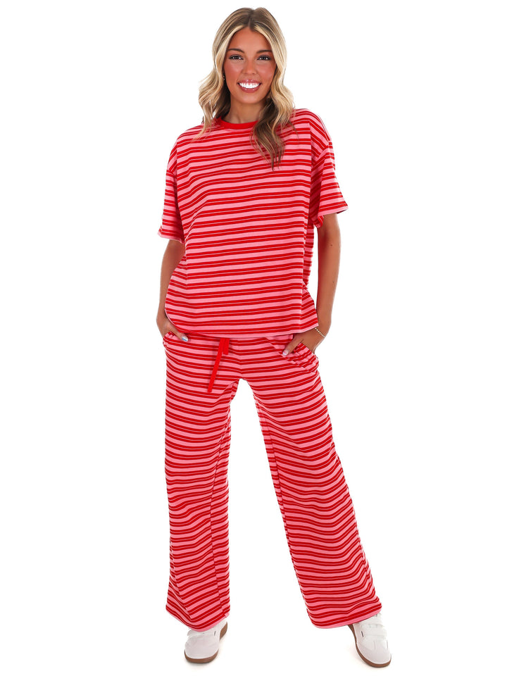 Weekend Escape Stripe Oversized Top