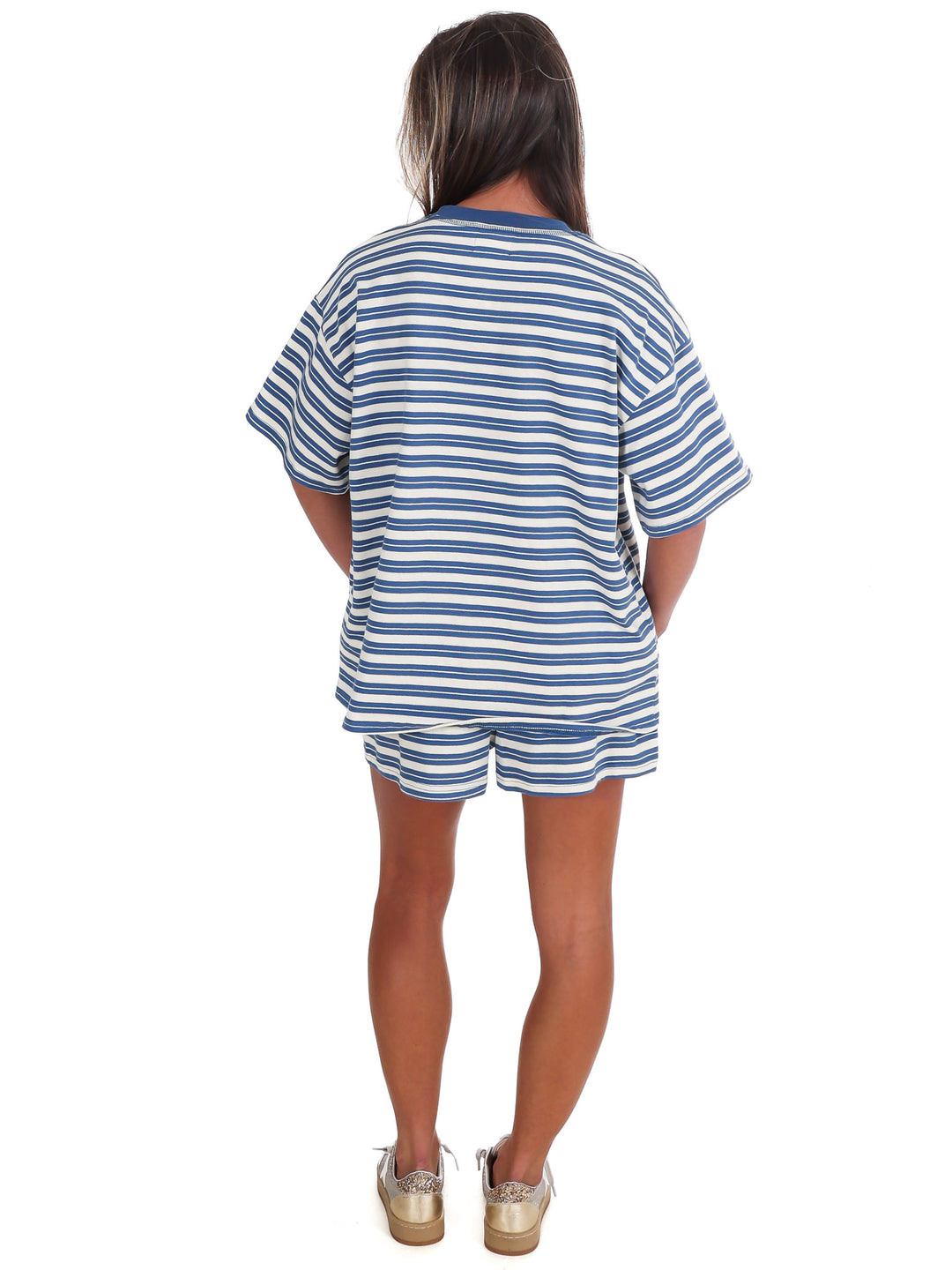 Weekend Escape Stripe Oversized Top