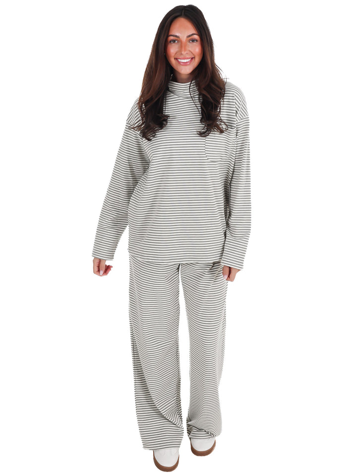 Soft Season Stripe Soft Knit Pants