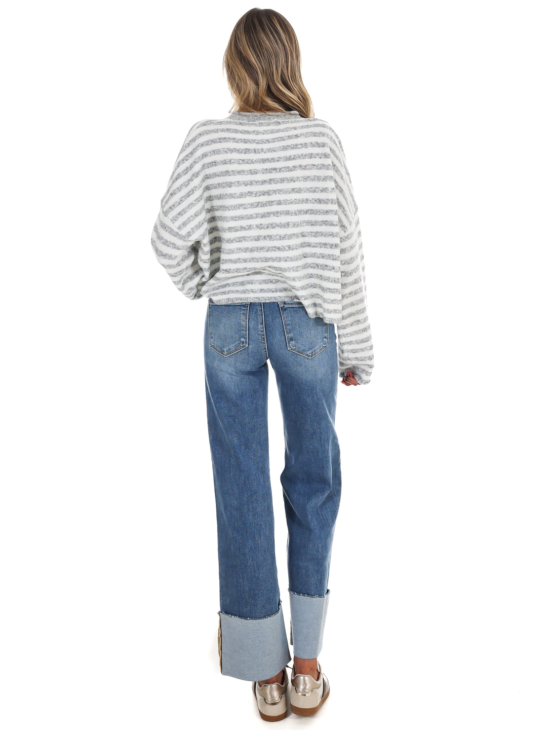 Day Dreaming Stripe Button Down Cardigan