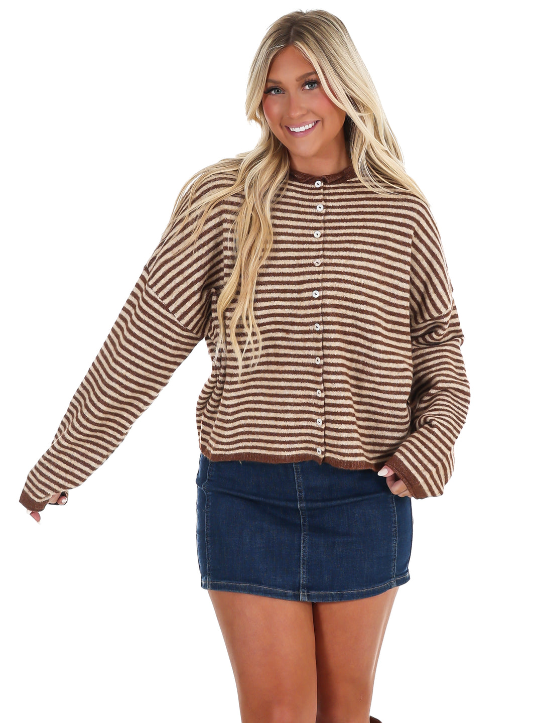Piper Mini Stripe Cardigan