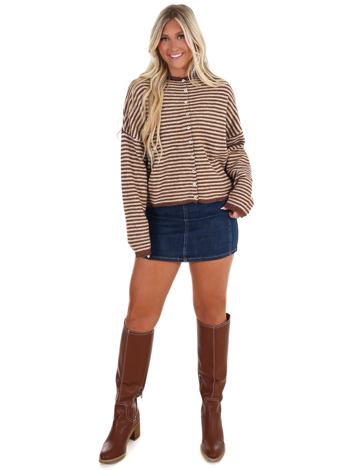 Piper Mini Stripe Cardigan