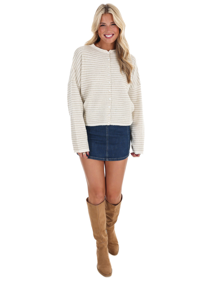 Piper Mini Stripe Cardigan
