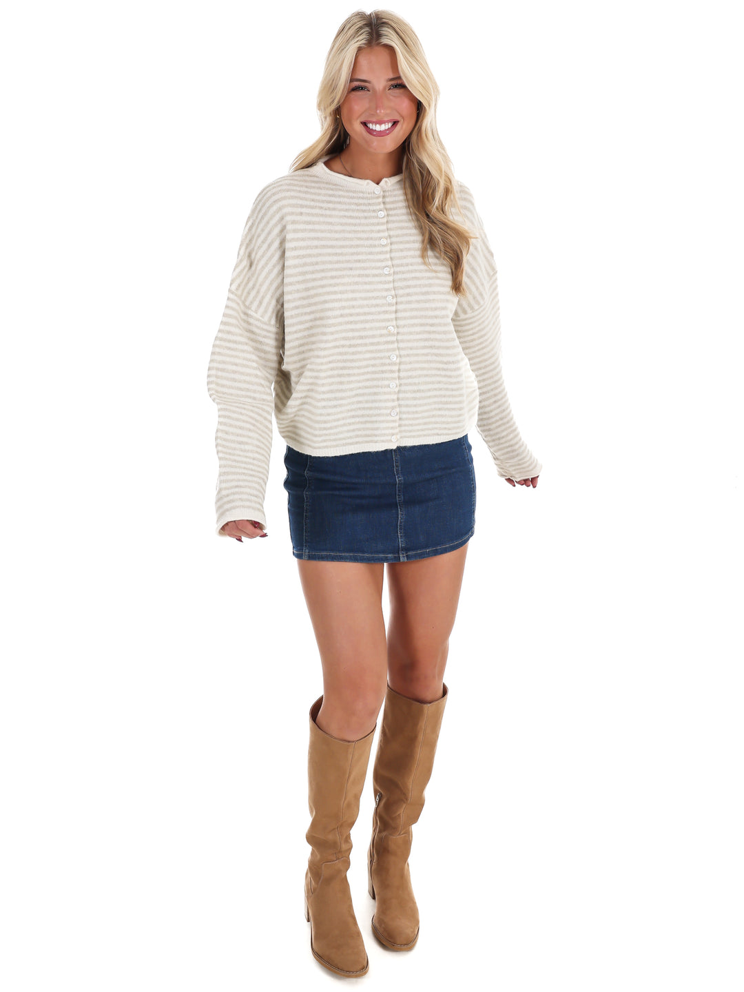 Piper Mini Stripe Cardigan