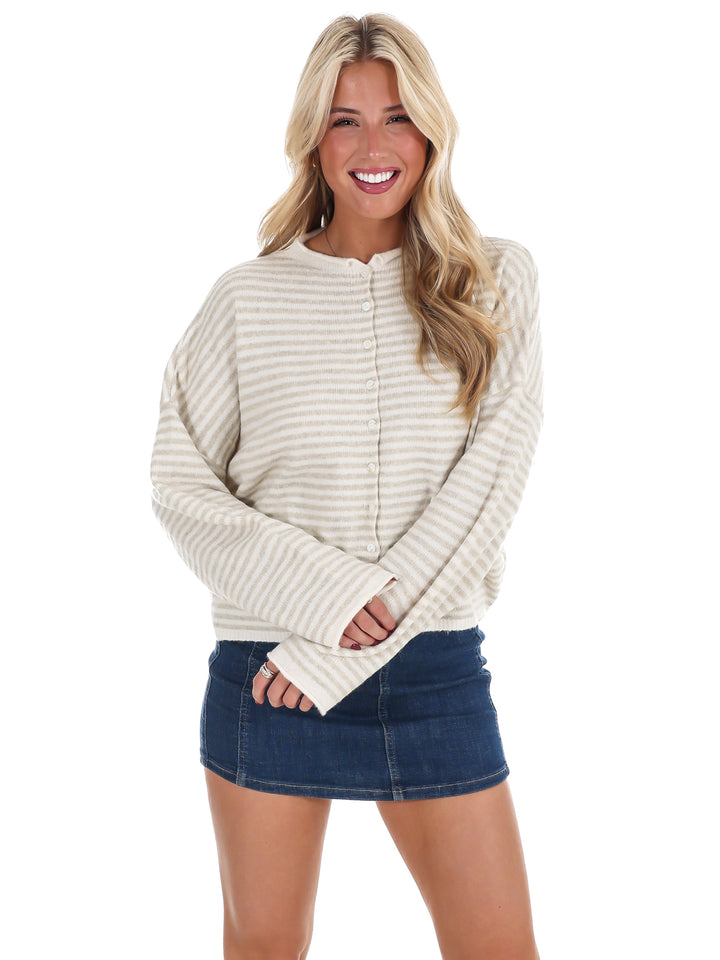 Piper Mini Stripe Cardigan