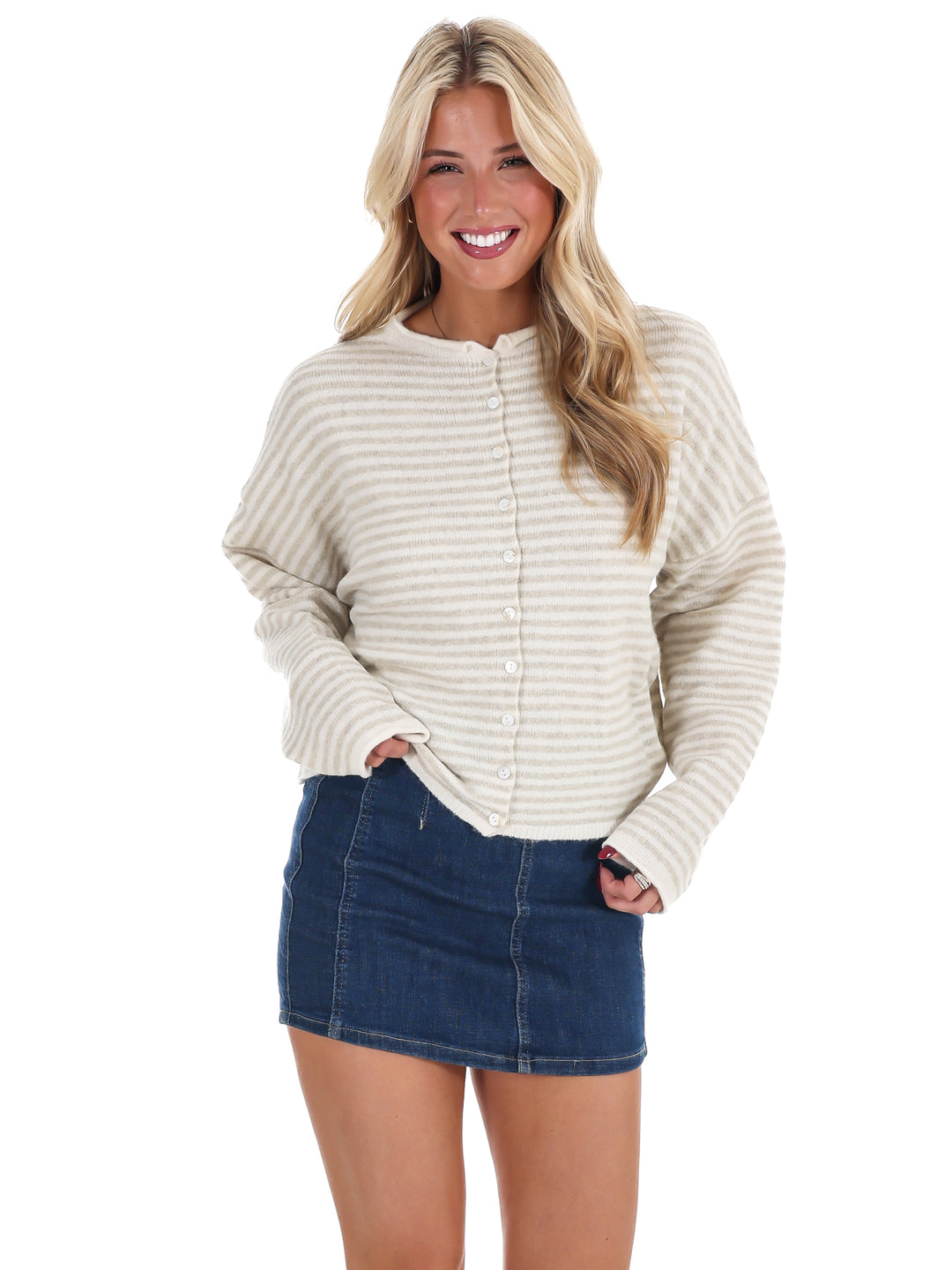 Piper Mini Stripe Cardigan