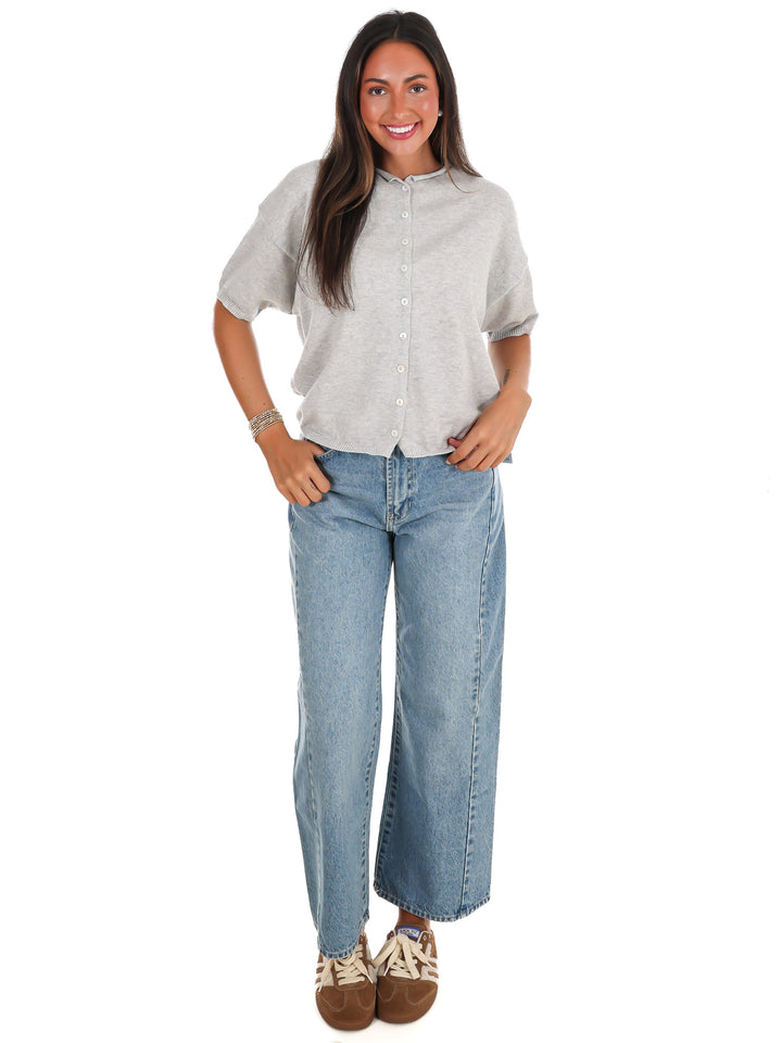 Favorite Feeling Short Sleeve Cardigan