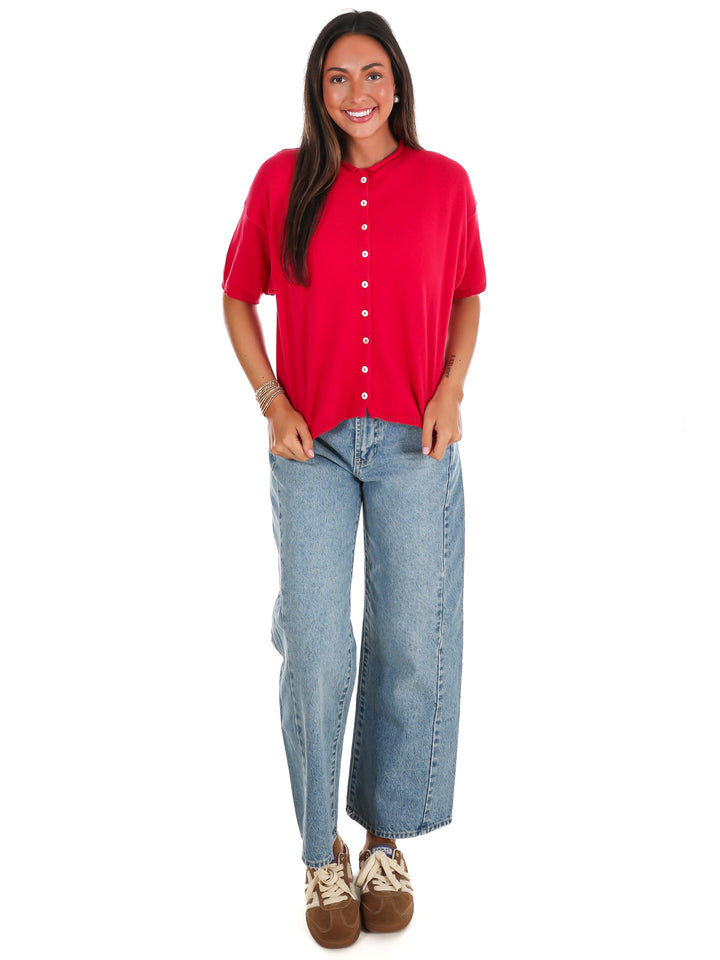 Favorite Feeling Short Sleeve Cardigan