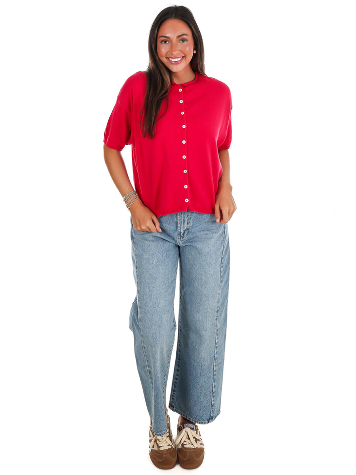 Favorite Feeling Short Sleeve Cardigan