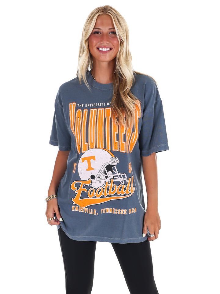 Tennessee Volunteers Football Vintage Oversized Tee