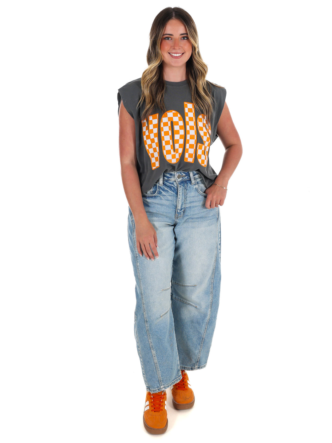 Tennessee VOLS Checkerboard Muscle Tank