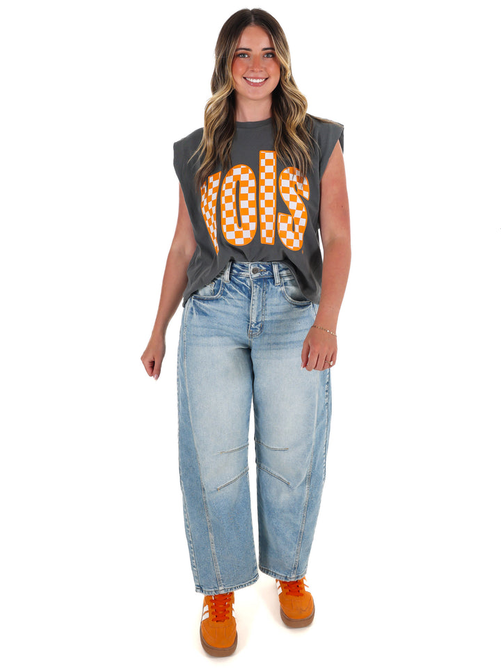Tennessee VOLS Checkerboard Muscle Tank