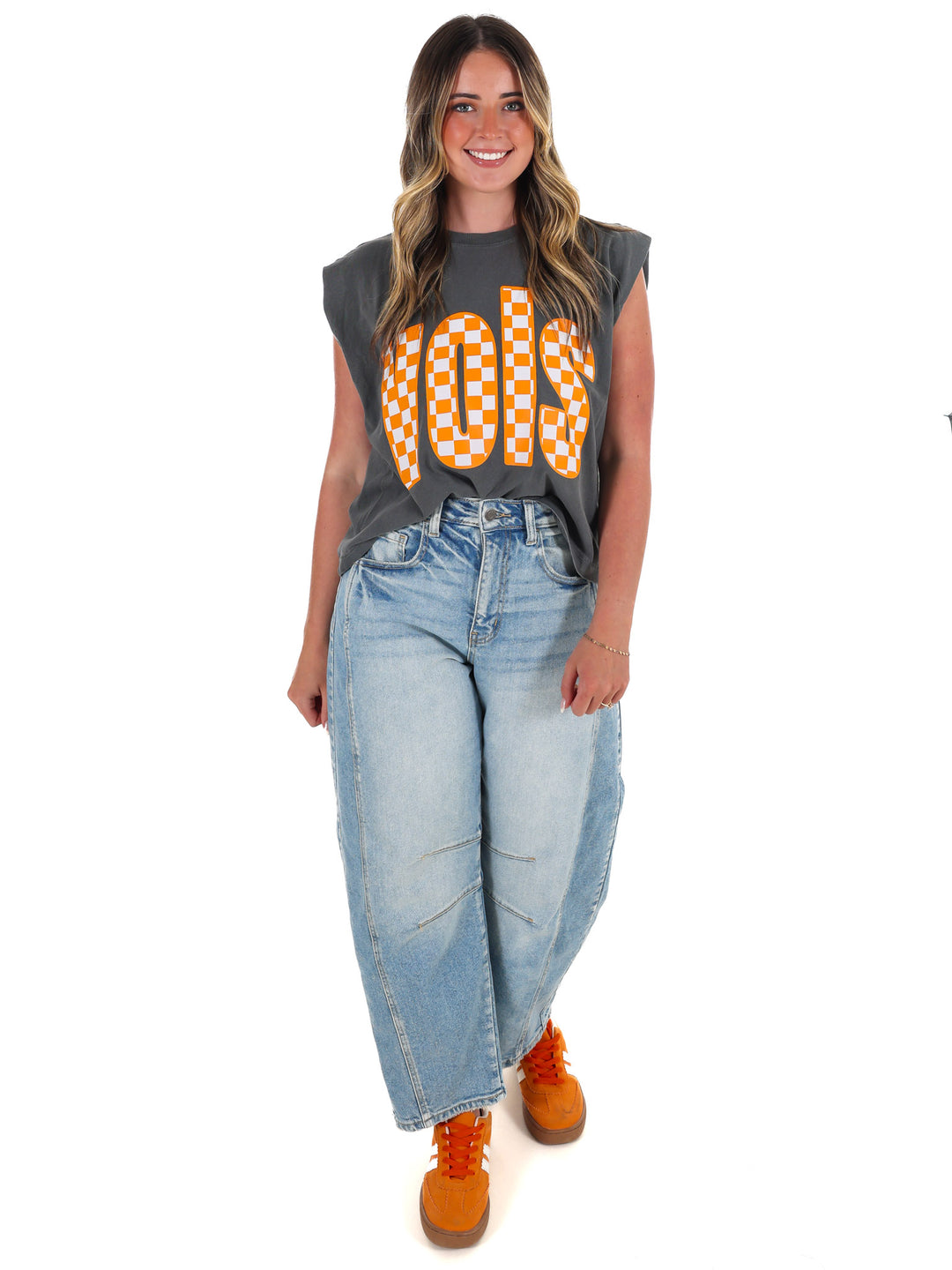Tennessee VOLS Checkerboard Muscle Tank
