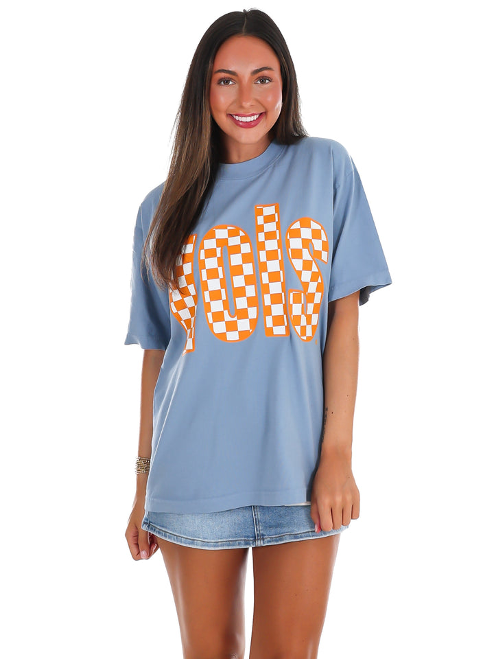 Tennessee VOLS Checkerboard Oversized Tee