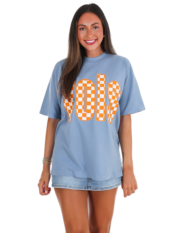 Tennessee VOLS Checkerboard Oversized Tee