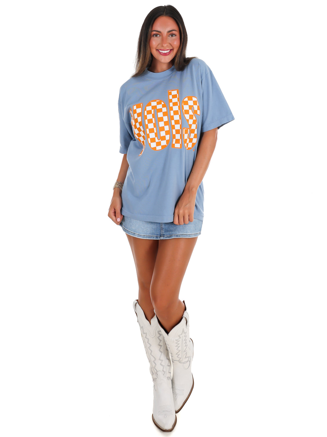 Tennessee VOLS Checkerboard Oversized Tee