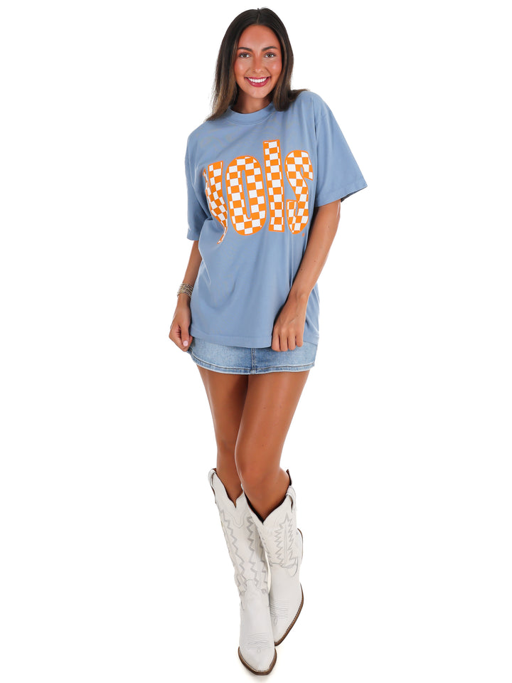 Tennessee VOLS Checkerboard Oversized Tee