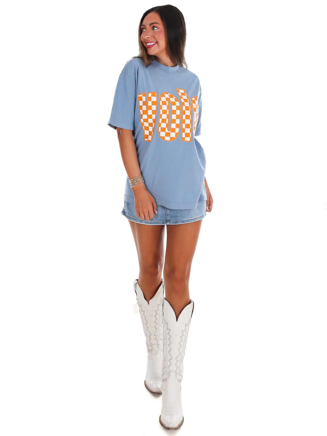 Tennessee VOLS Checkerboard Oversized Tee