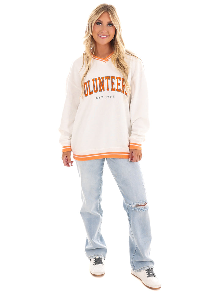 Tennessee Chenille Varsity V-Neck Pullover