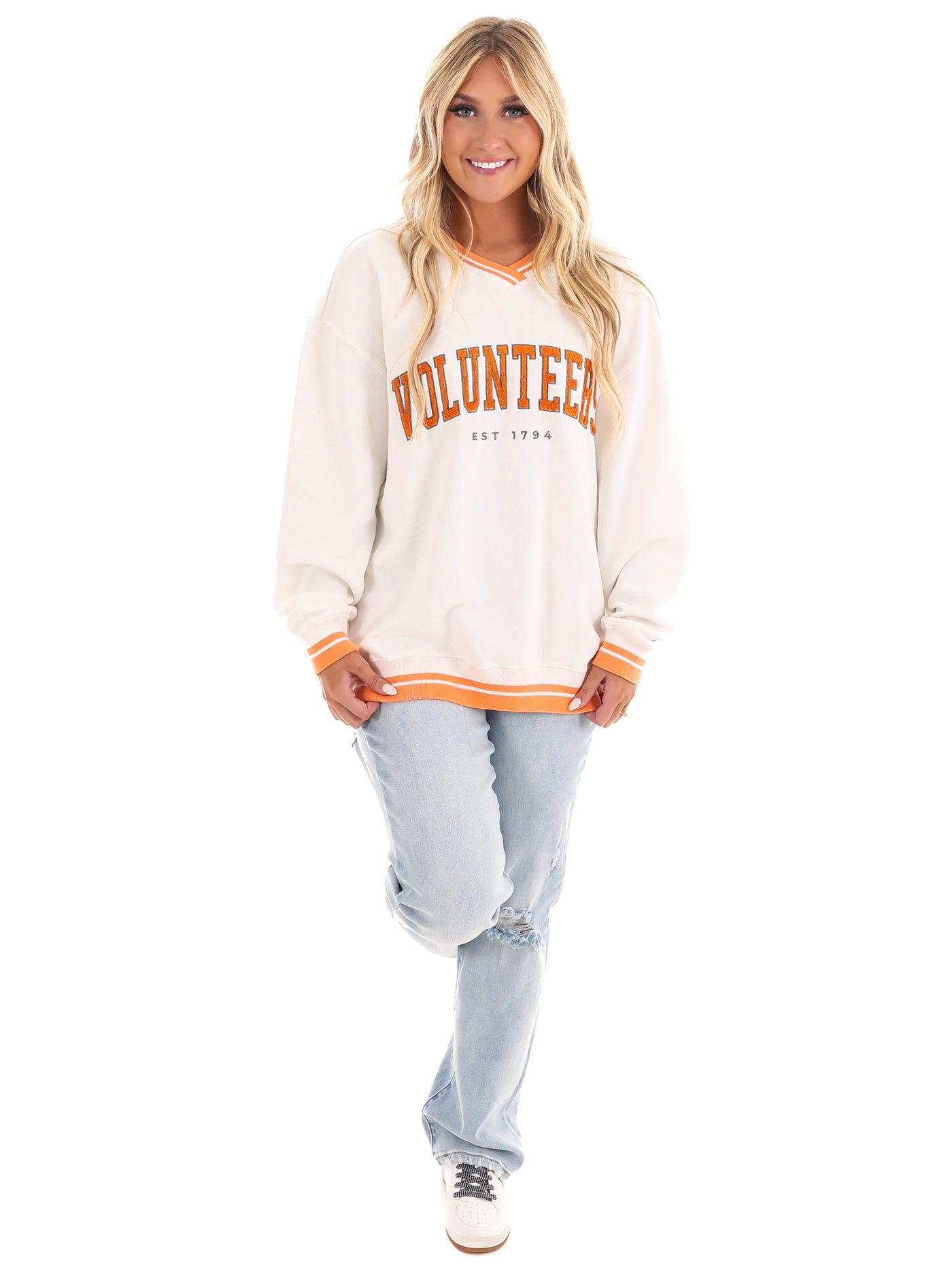 Tennessee Chenille Varsity V-Neck Pullover