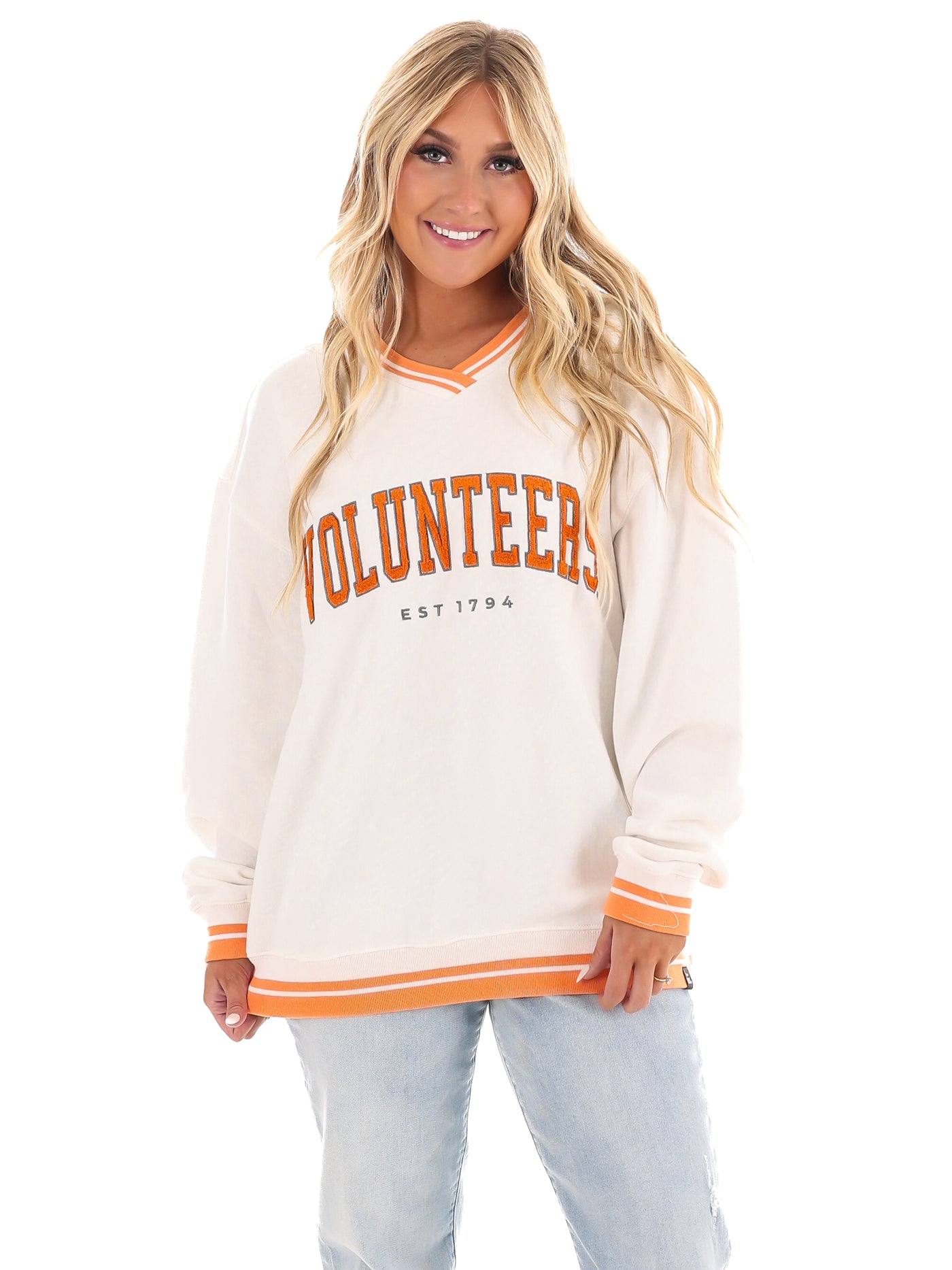 Tennessee Chenille Varsity V-Neck Pullover