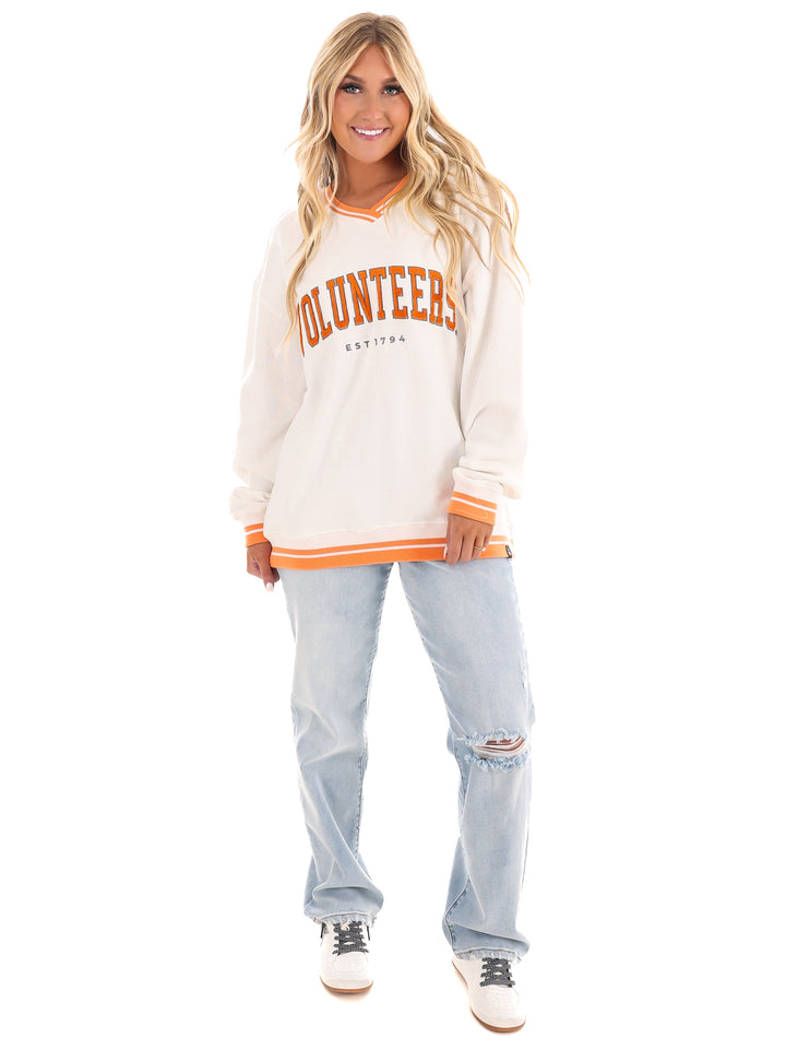 Tennessee Chenille Varsity V-Neck Pullover