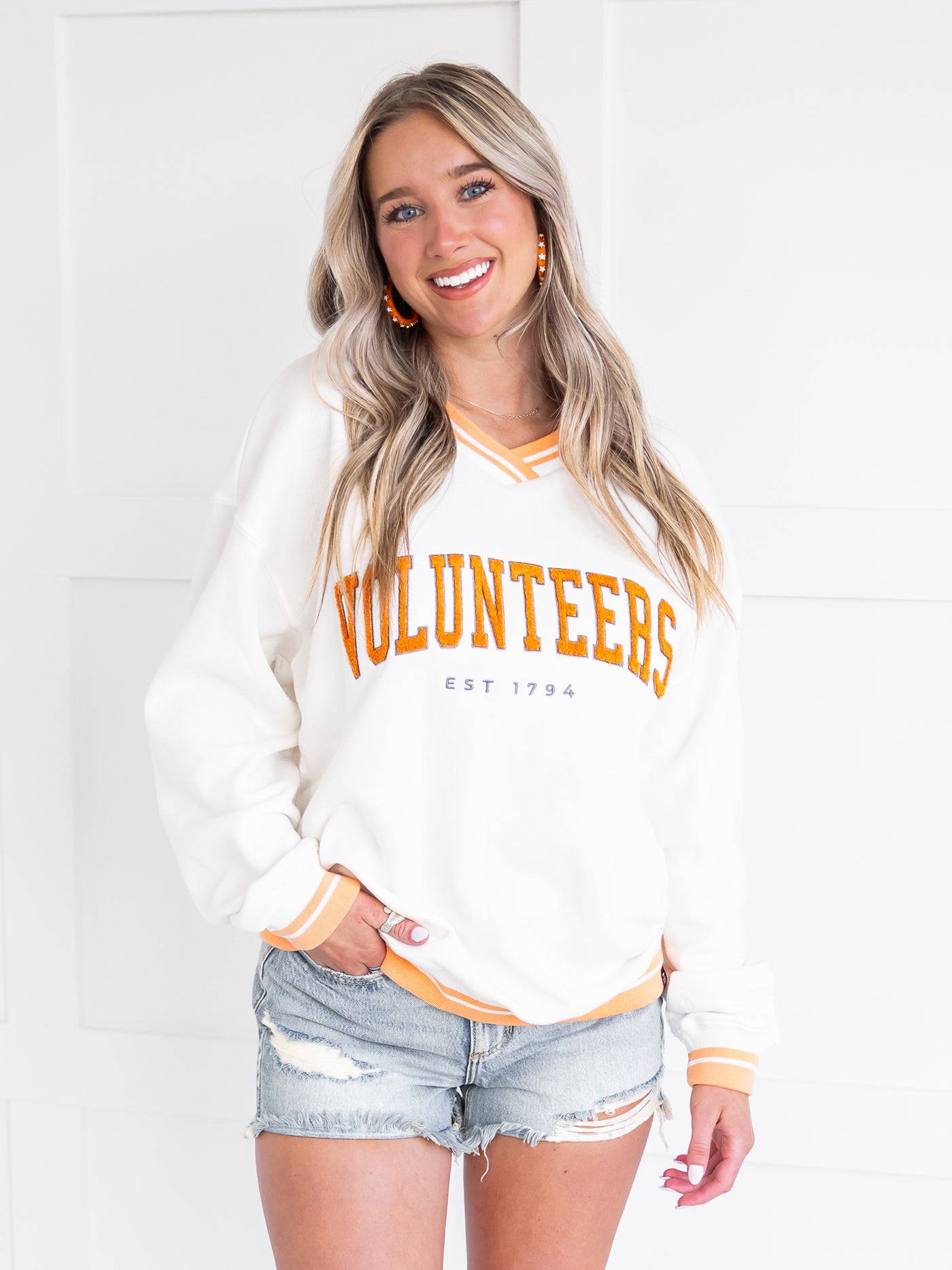 Tennessee Chenille Varsity V-Neck Pullover