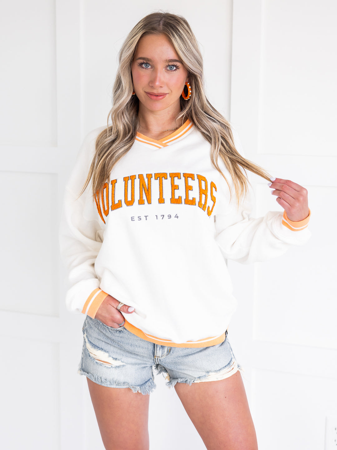 Tennessee Chenille Varsity V-Neck Pullover