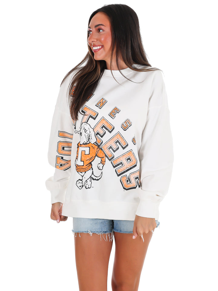 Tennessee Bryant Bend Lantern Sleeve Crew