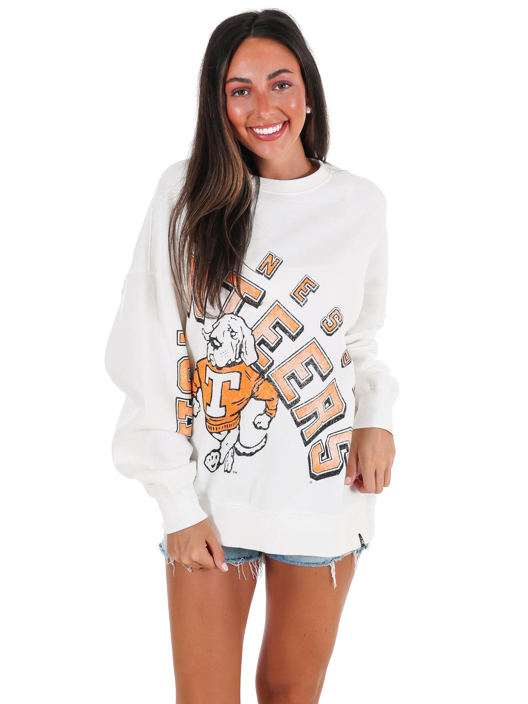 Tennessee Bryant Bend Lantern Sleeve Crew