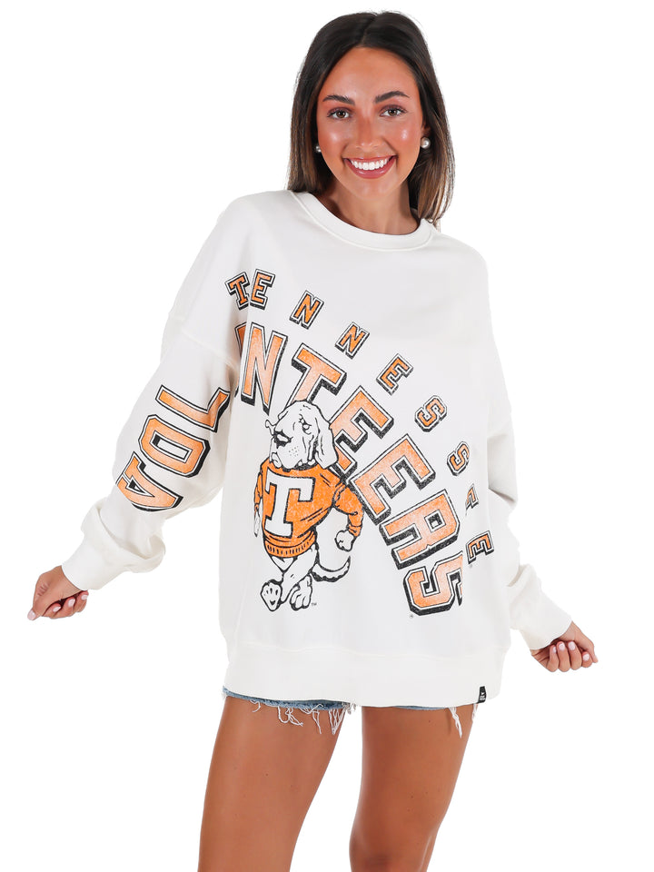 Tennessee Bryant Bend Lantern Sleeve Crew