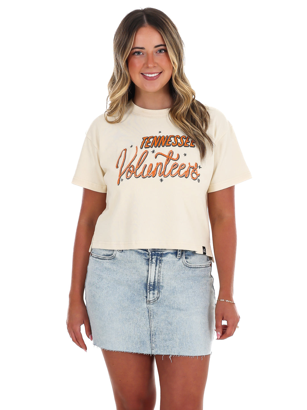 Tennessee Lasso Luxe Heavyweight Crop Tee