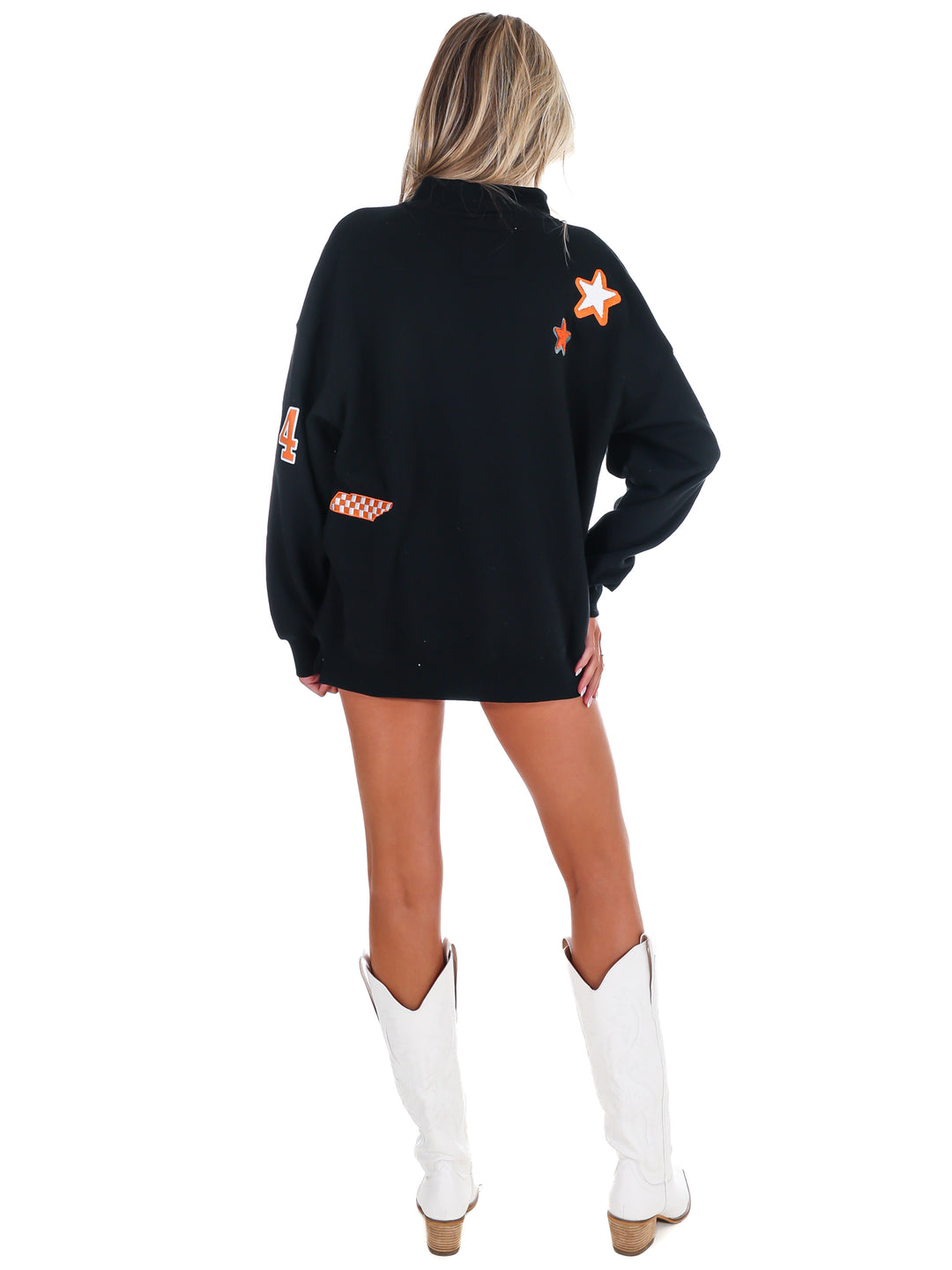Tennessee All Over Scatter Funnel Neck Sweatshirt
