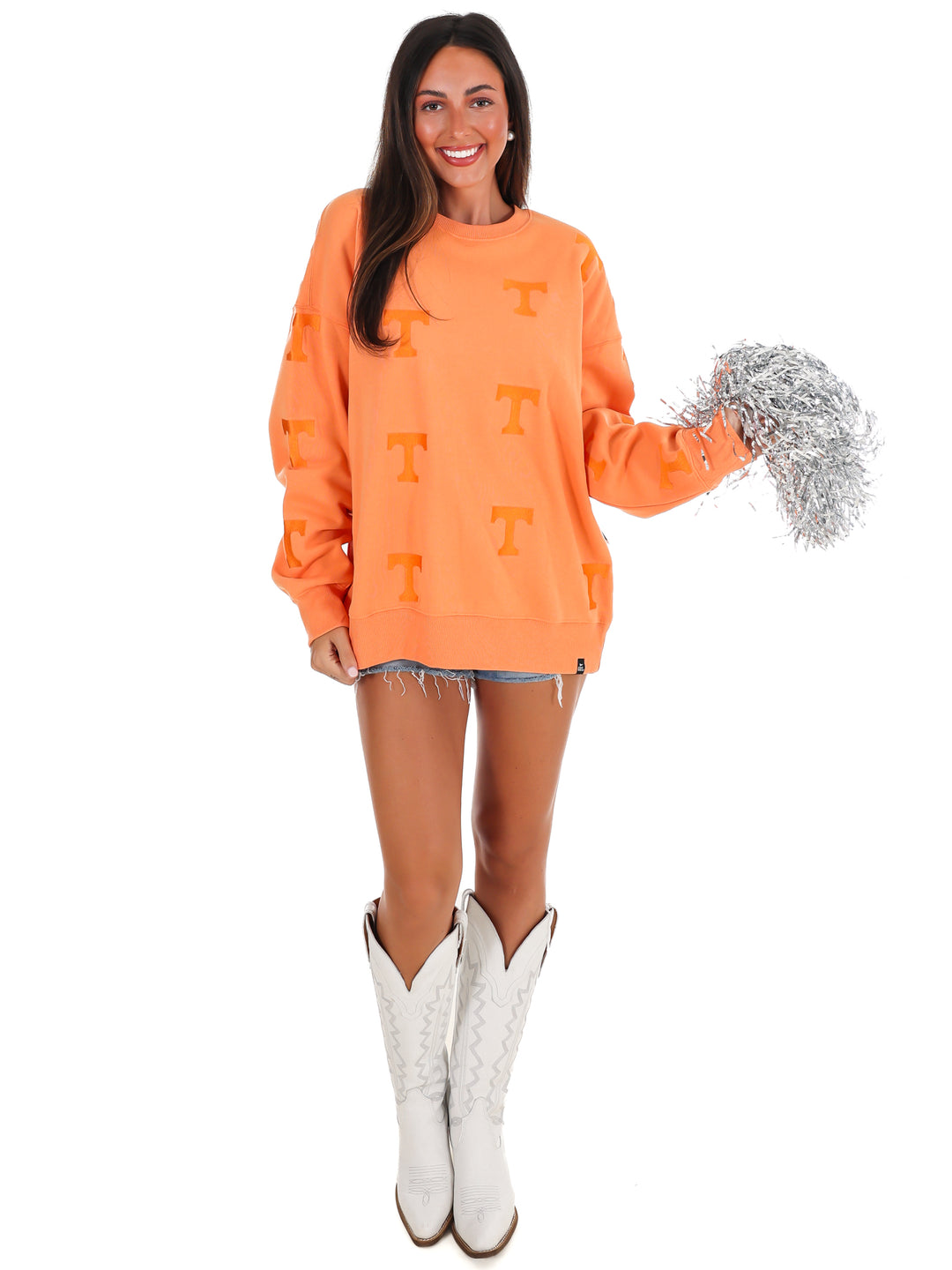 Tennessee Ritter Repeat Lantern Sleeve Crew