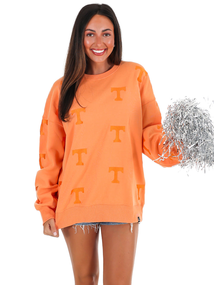 Tennessee Ritter Repeat Lantern Sleeve Crew