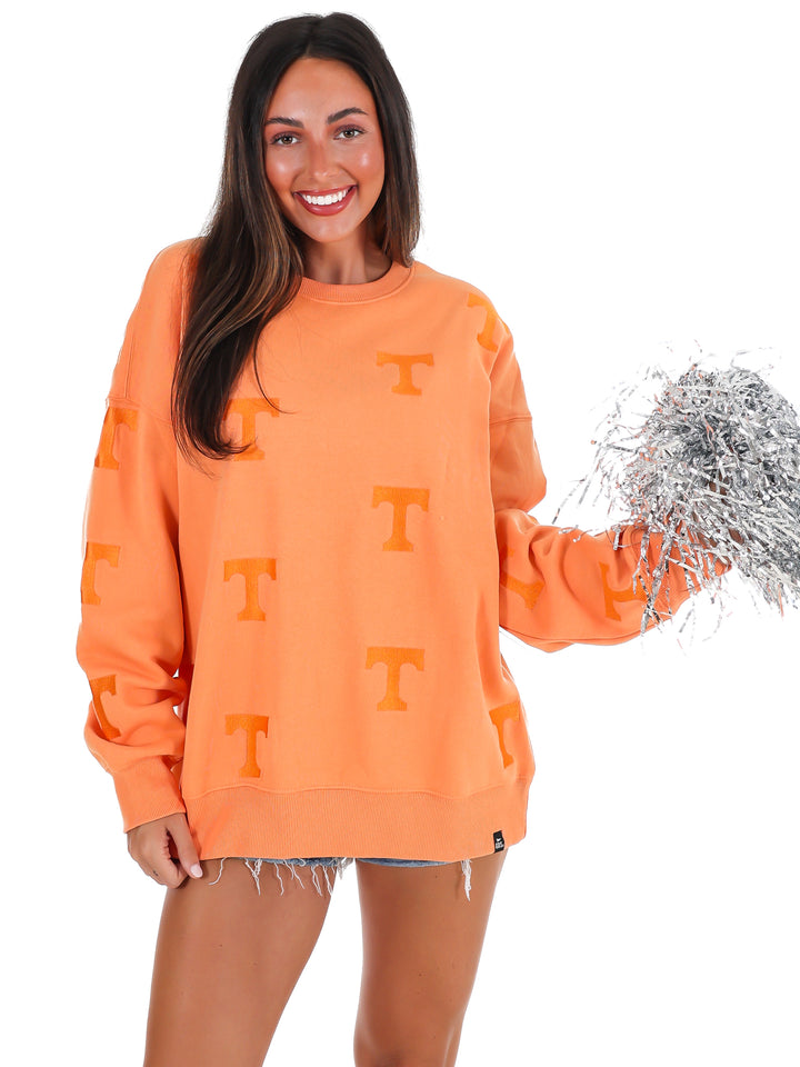 Tennessee Ritter Repeat Lantern Sleeve Crew