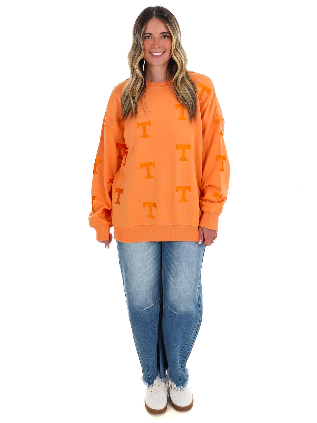 Tennessee Ritter Repeat Lantern Sleeve Crew