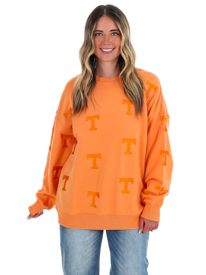 Tennessee Ritter Repeat Lantern Sleeve Crew