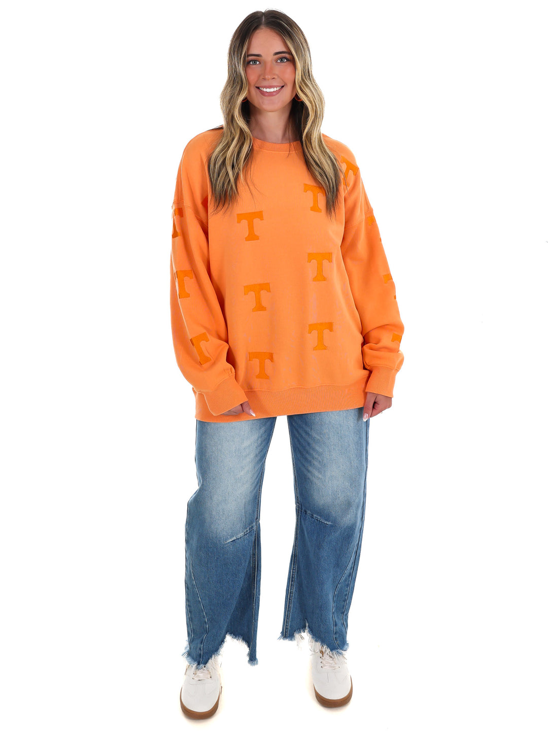 Tennessee Ritter Repeat Lantern Sleeve Crew