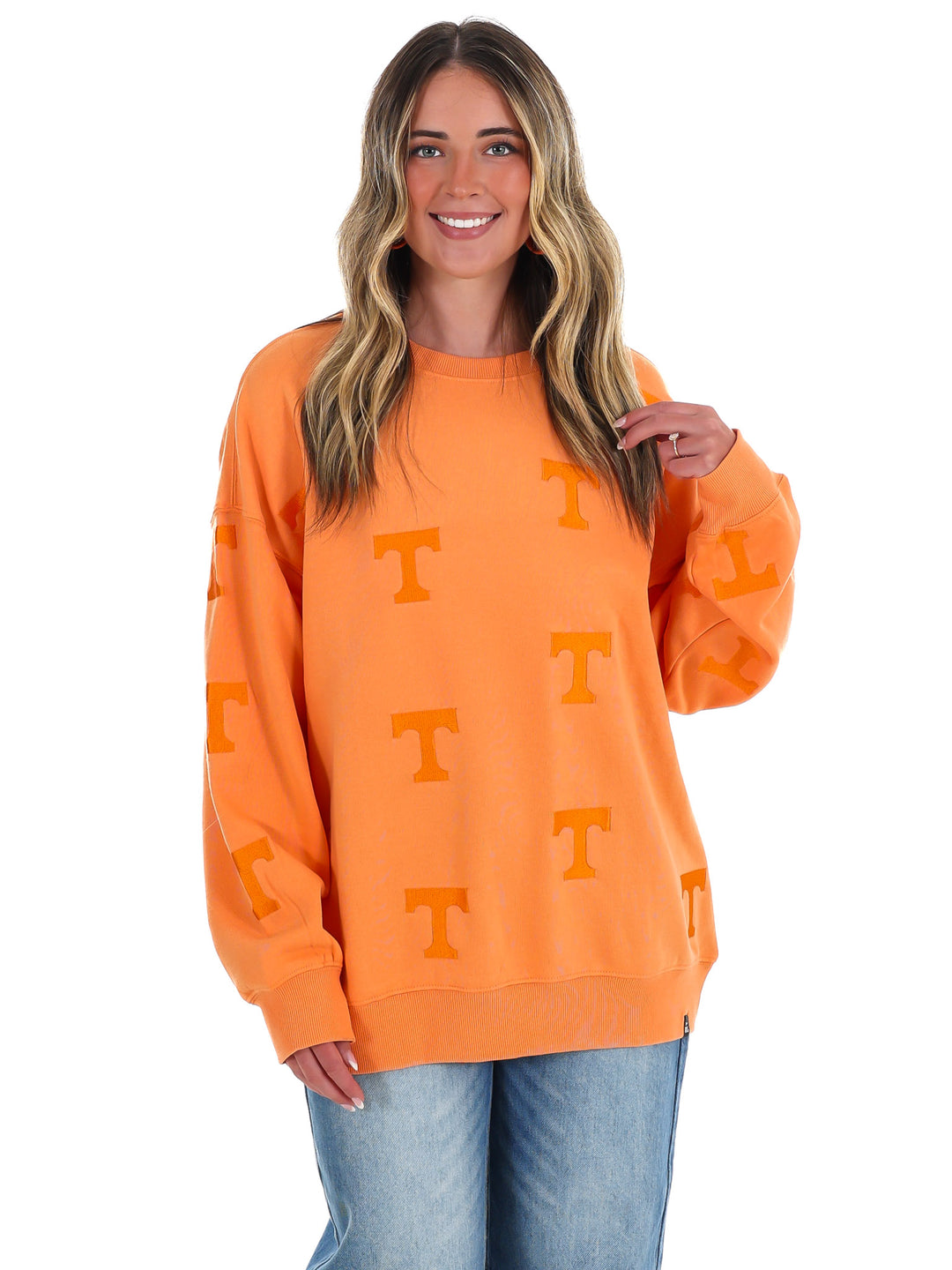 Tennessee Ritter Repeat Lantern Sleeve Crew