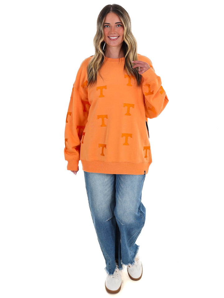 Tennessee Ritter Repeat Lantern Sleeve Crew