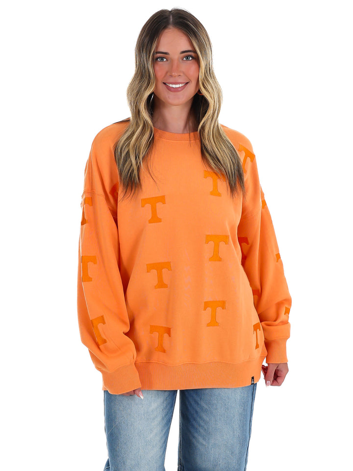 Tennessee Ritter Repeat Lantern Sleeve Crew
