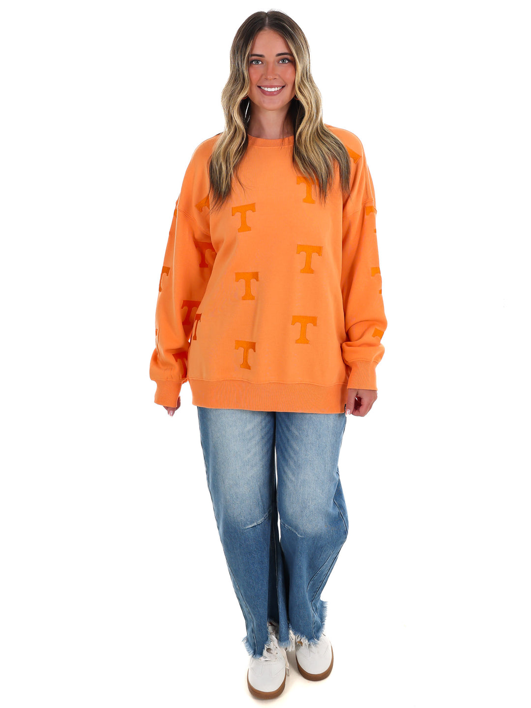 Tennessee Ritter Repeat Lantern Sleeve Crew