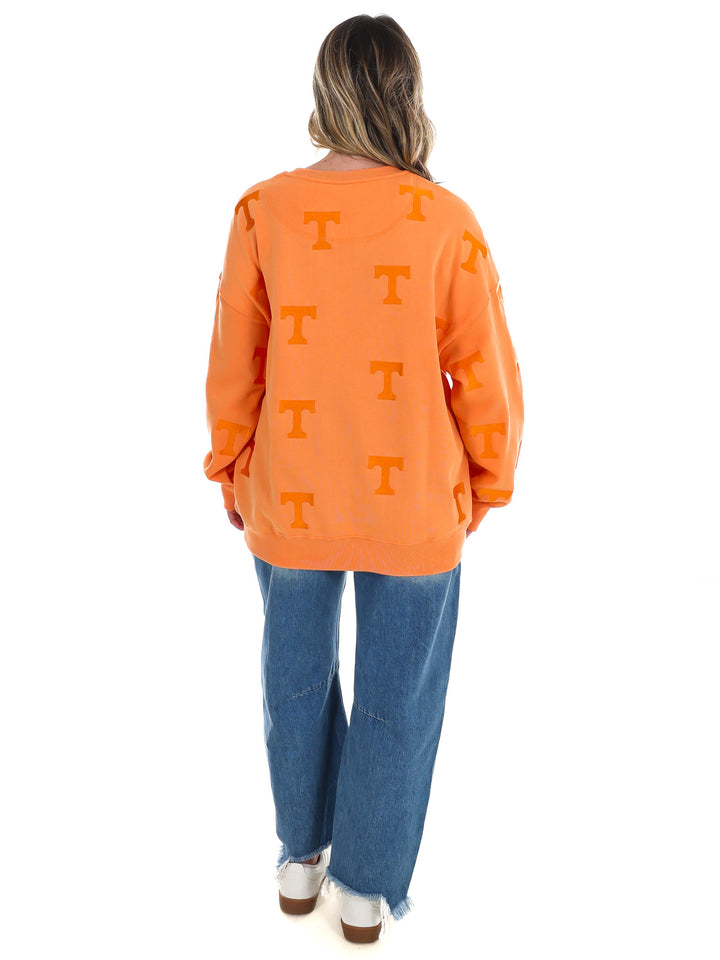 Tennessee Ritter Repeat Lantern Sleeve Crew