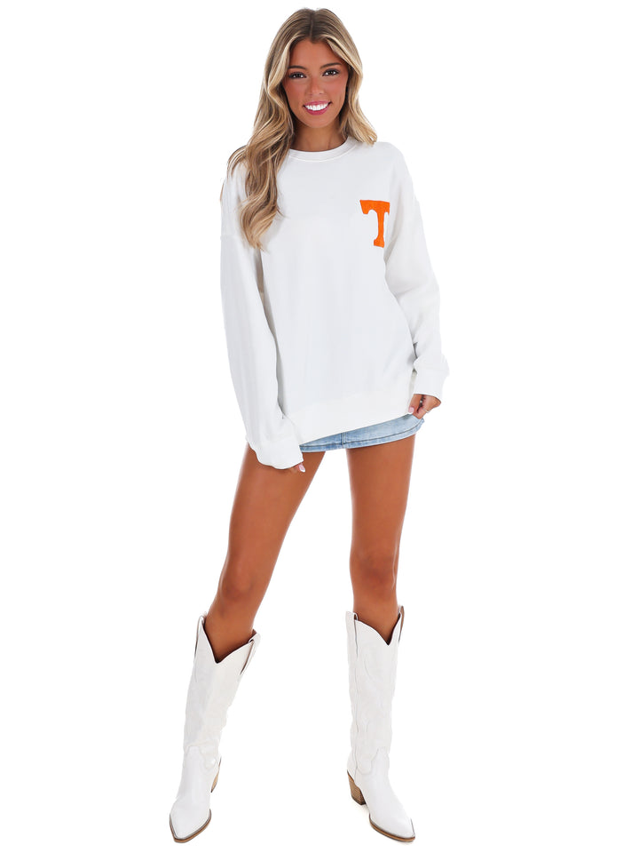 Tennessee Suave Suede Crewneck Sweatshirt