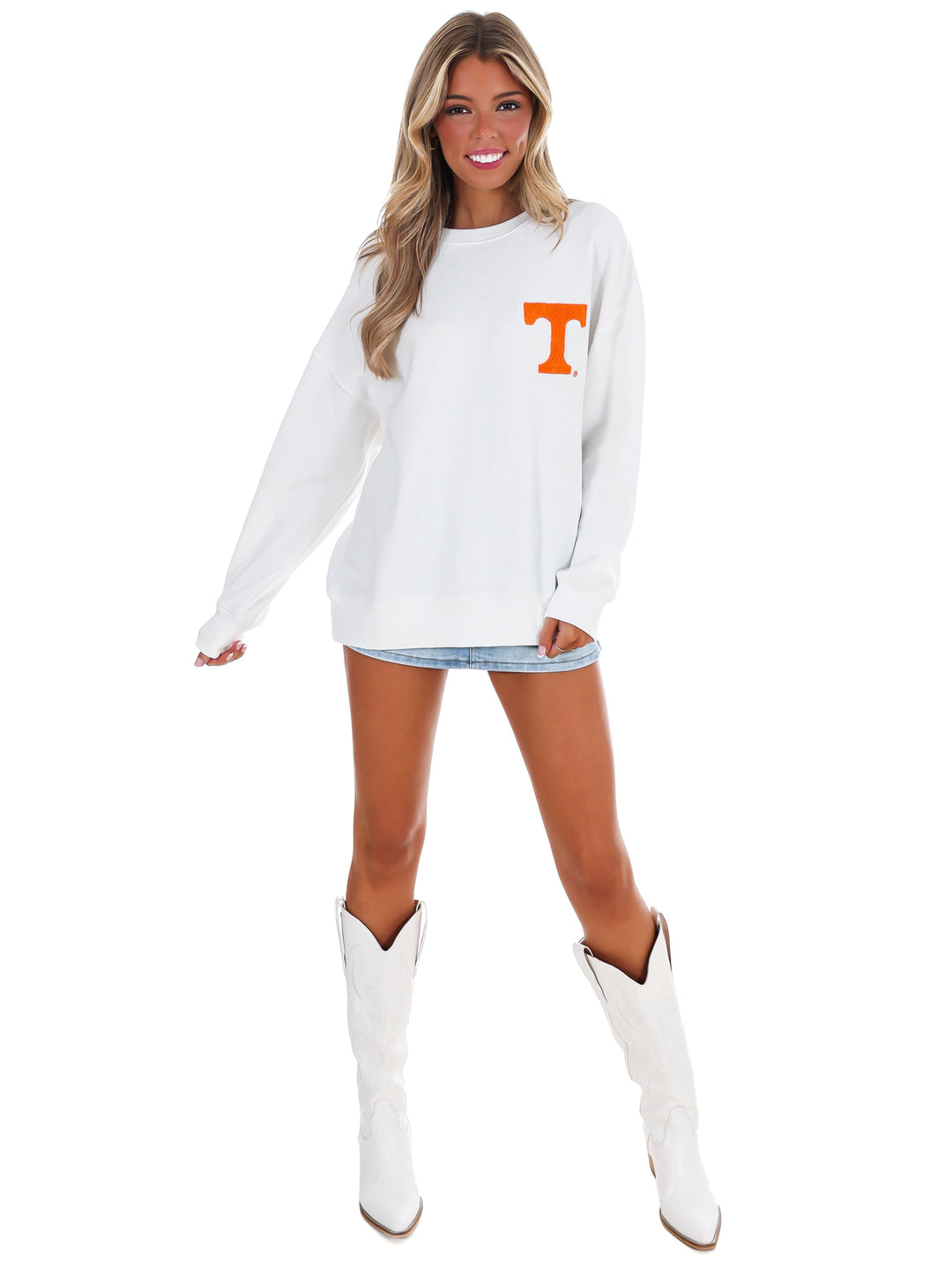 Tennessee Suave Suede Crewneck Sweatshirt