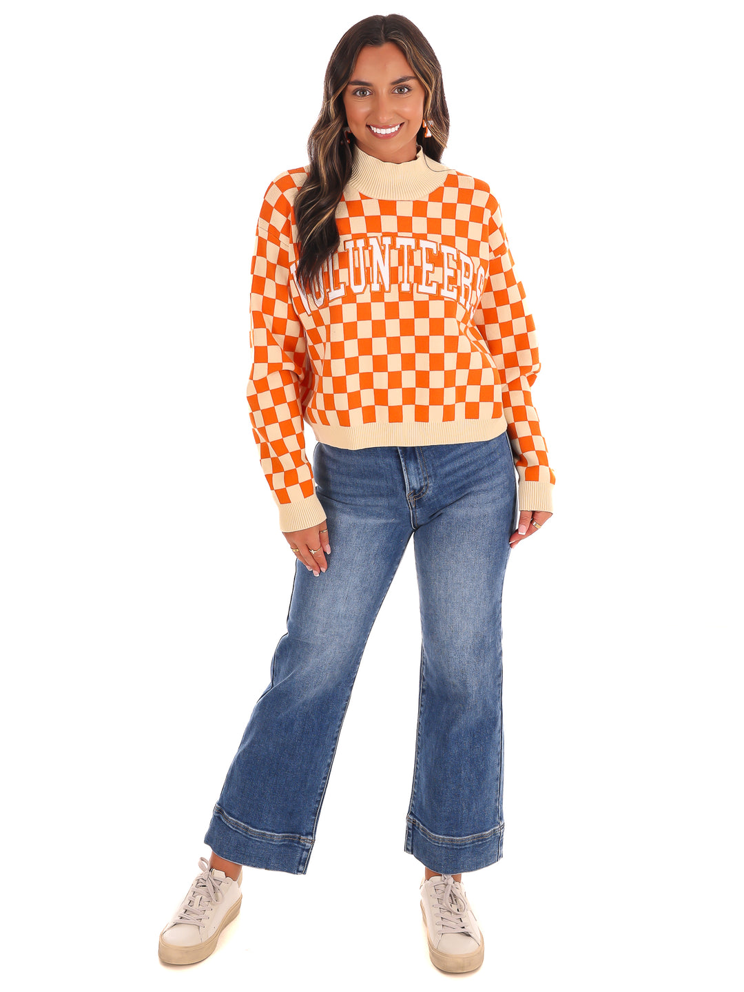 U Of Tennessee Checkerboard Sweater