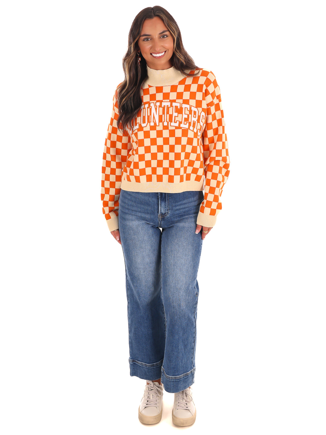 U Of Tennessee Checkerboard Sweater