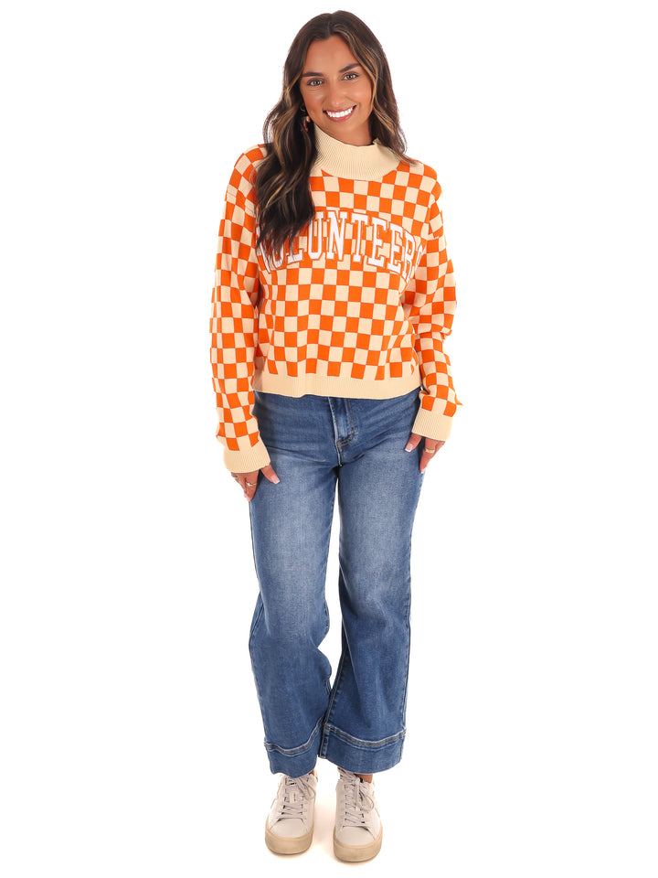 U Of Tennessee Checkerboard Sweater